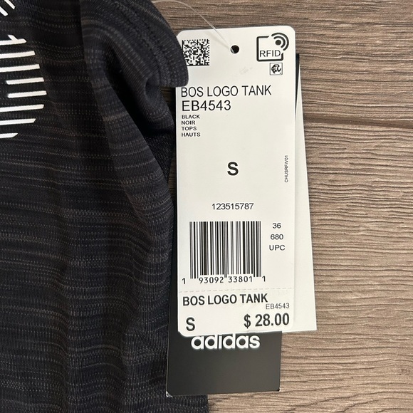 NWT Adidas Black BOS Logo Tank Women’s Size Small - Picture 2 of 5